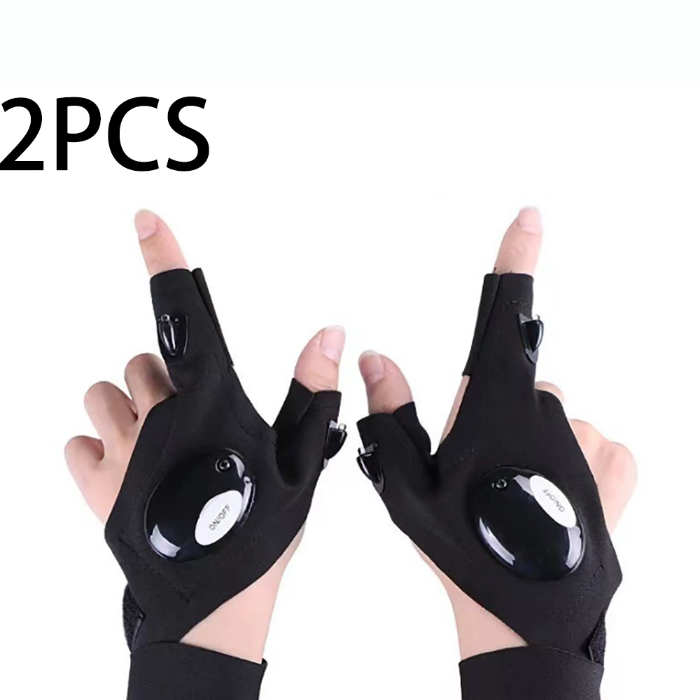 Fishing Gloves - 남성용 LED 장갑 – 손전등이 있는