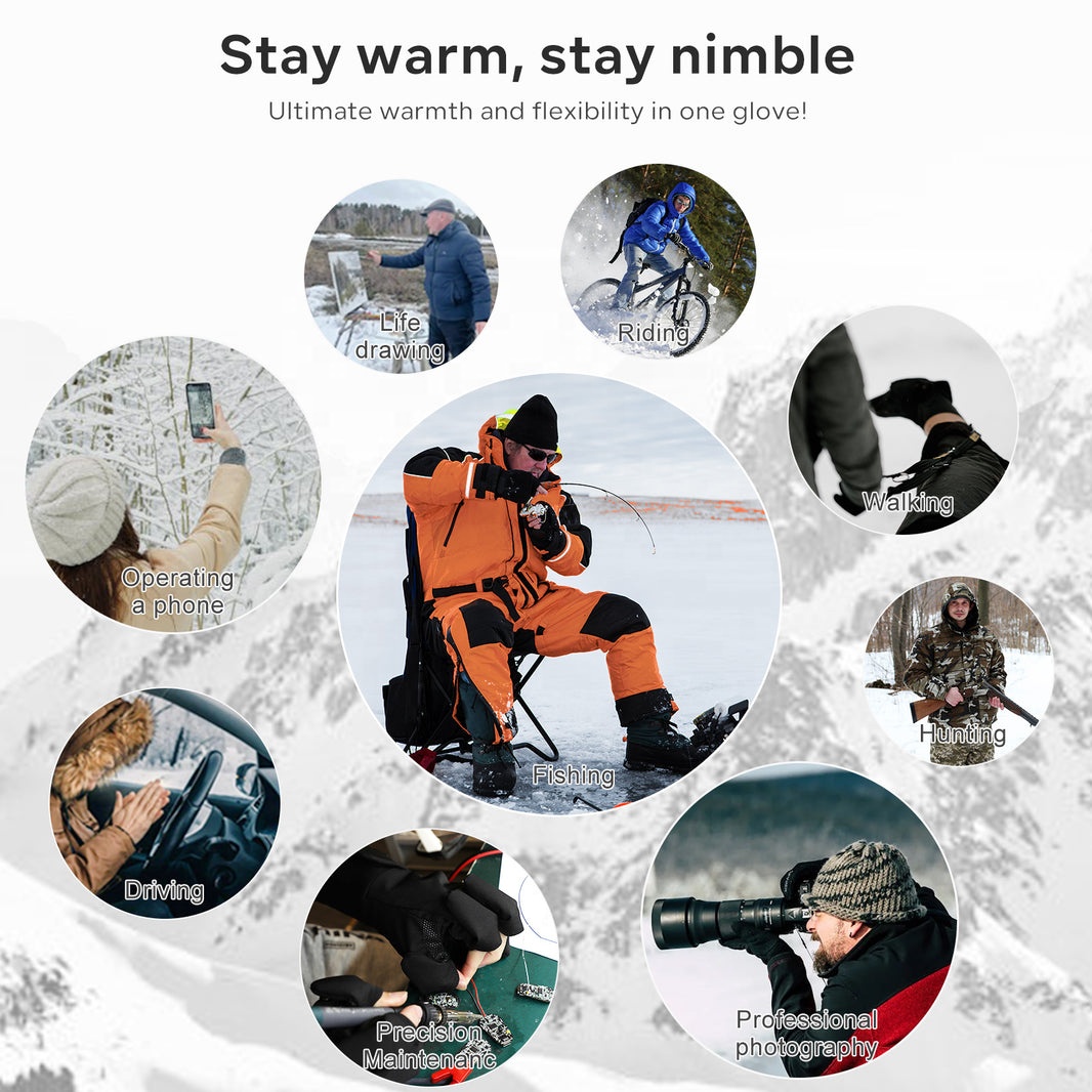 손가락을 자유롭게 움직일 수 있는 스마트형 남녀공용 다 - Fishing Gloves 리뷰 및 가격