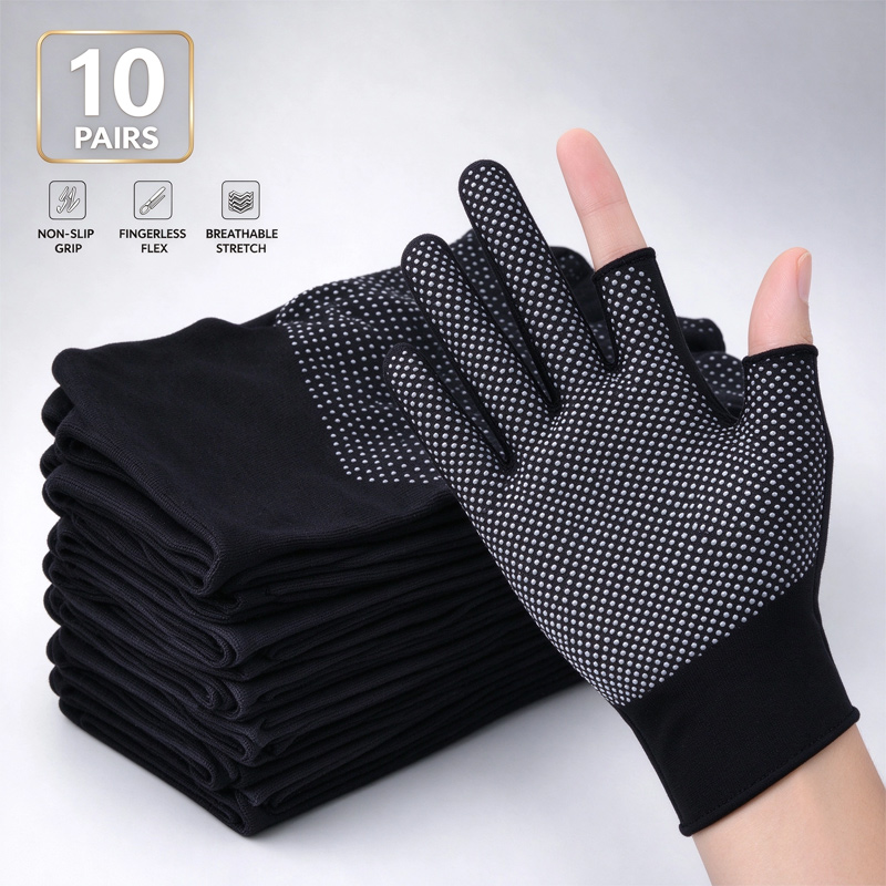 1~10켤레, 터치스크린 기능이 있는 나일론 소재의 미 - Fishing Gloves 리뷰 및 가격