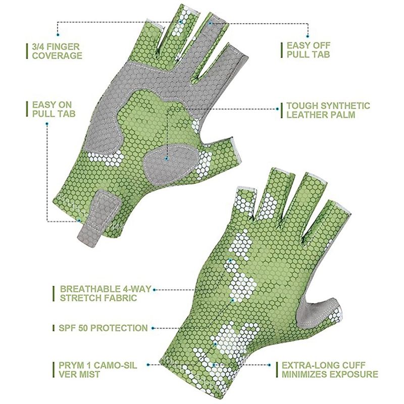 실리콘 미끄럼 방지 디자인의 ABJX 낚시 장갑 - 햇 - Fishing Gloves 리뷰 및 가격