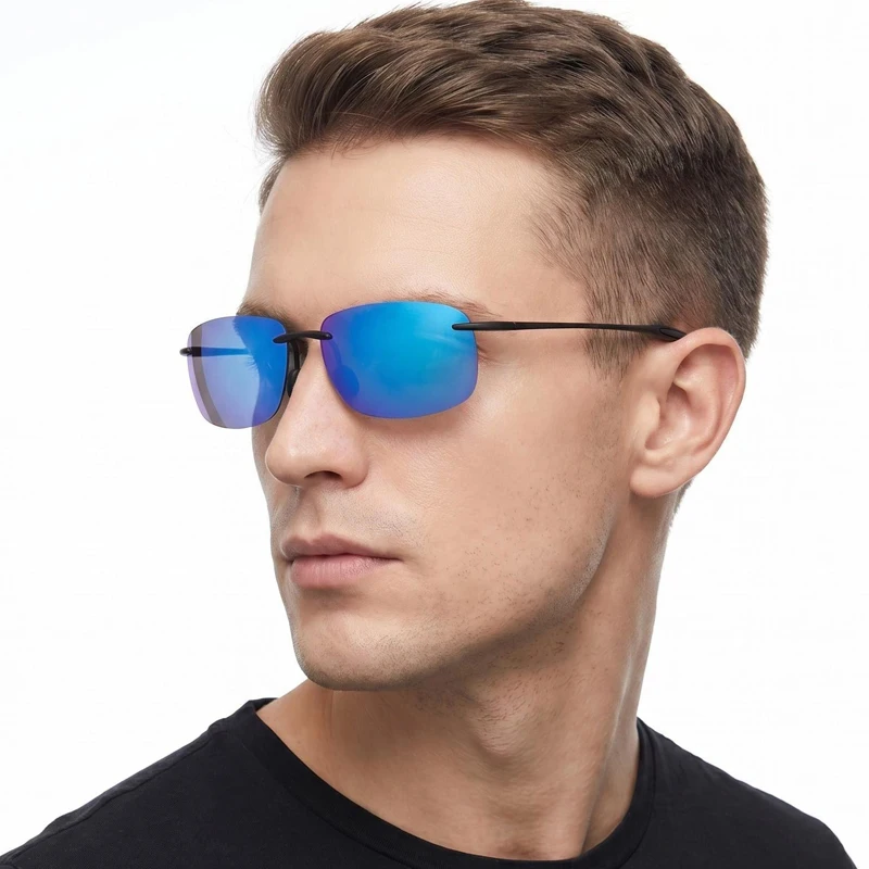 새로운 남성용 초경량 TR90 편광 선글라스, 남녀 공 - Fishing Sunglasses Polarized 리뷰 및 가격
