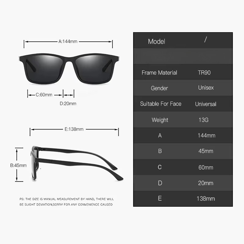 클래식한 남성용 선글라스, 빈티지 스타일의 사각형 디자 - Fishing Sunglasses Polarized 리뷰 및 가격