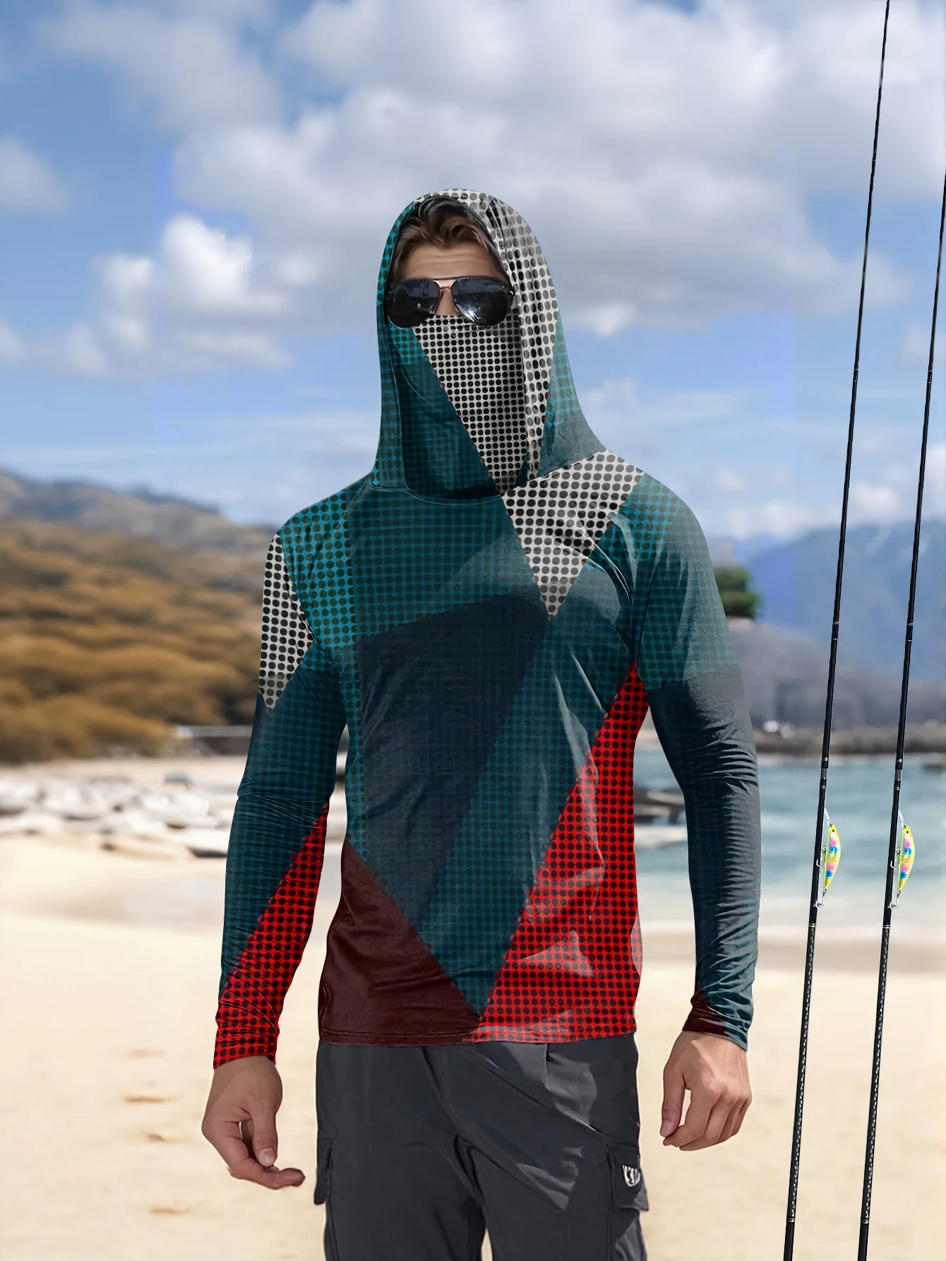 낚시용 후드티, 남성용, 긴팔, 빠른 건조, 통기성,  - Fishing Shirt Uv Protection 리뷰 및 가격